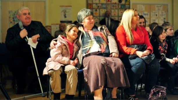 Image: Audience members watching a show Photo Credit Hazel Hannant